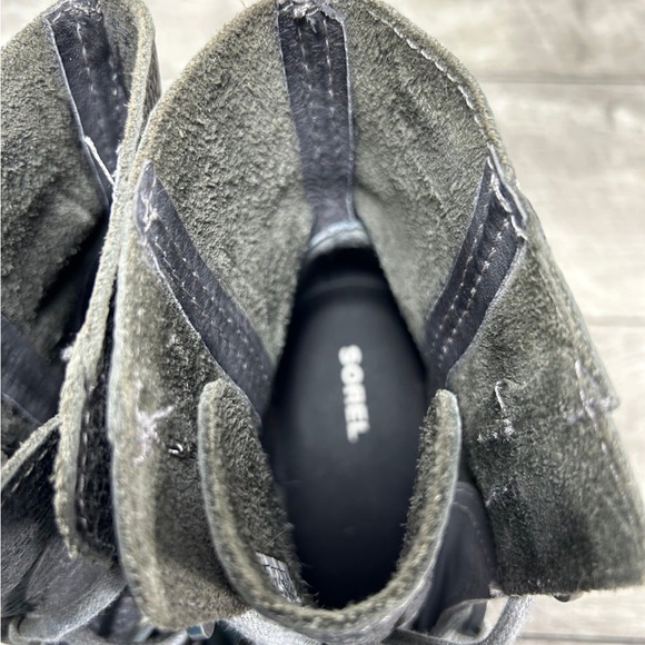 Sorel NL3491 Joan of Arctic Wedge II Women’s Gray Leather Booties Boots Size 8.5 - Picture 9 of 10